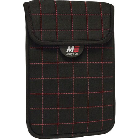 MOBILE EDGE Neogrid Sleeve For 7In Tablets/E-Readers - Black W/Red MESST177